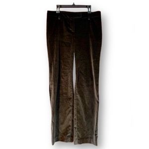 Vintage Brown Velvet Dot Pants